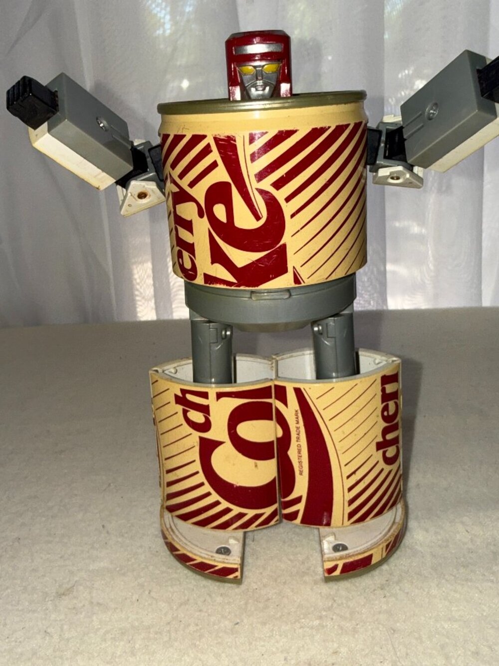 1986 Cherry Coca-Cola Robot Transformer Japan Promotional Coke Action Figure HTF